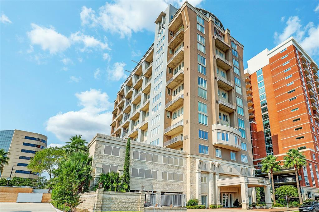 Hurricane damaged condominium building
